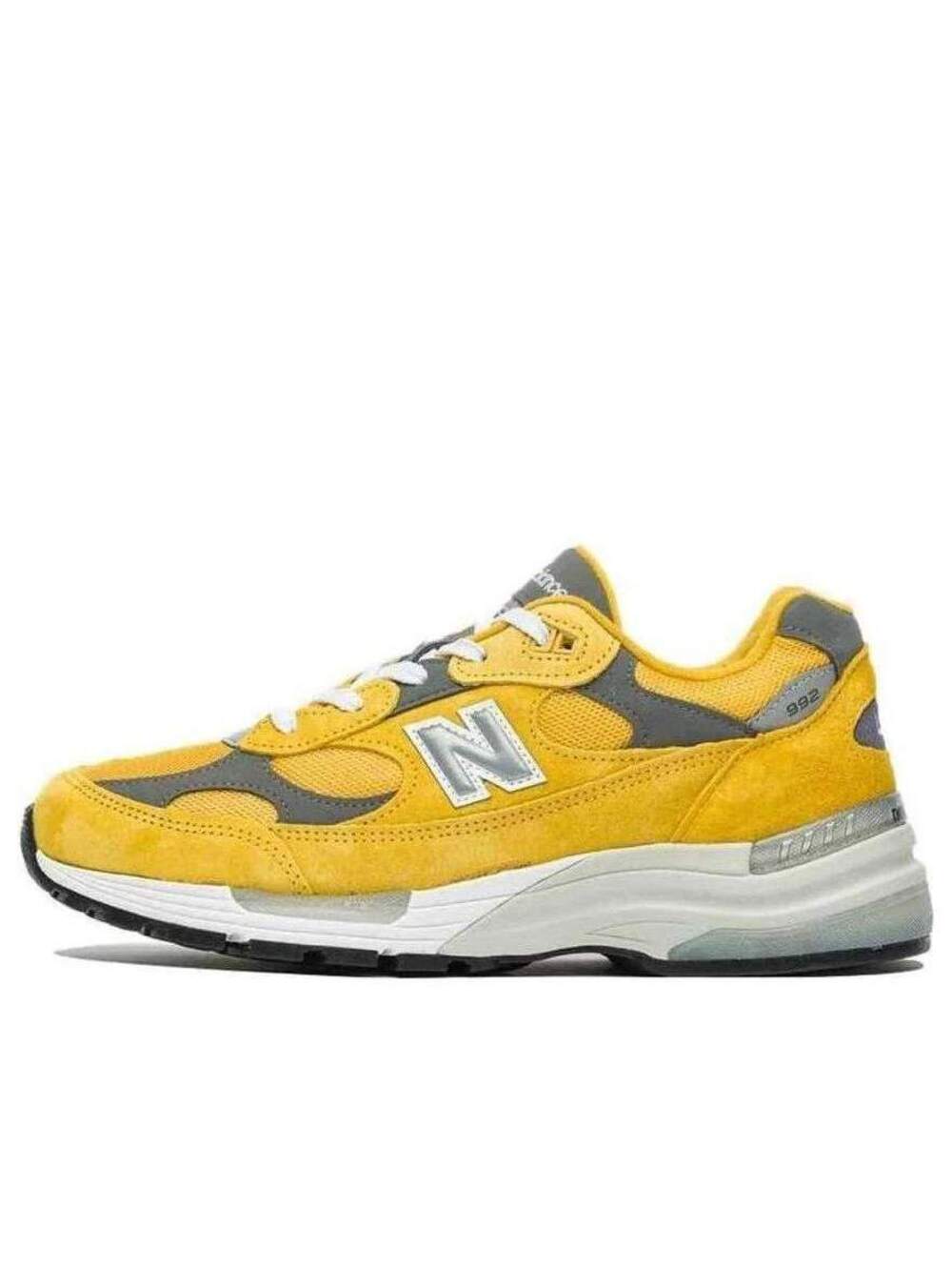 New Balance 992 Made in USA in a standout Gold Yellow/Grey colorway.